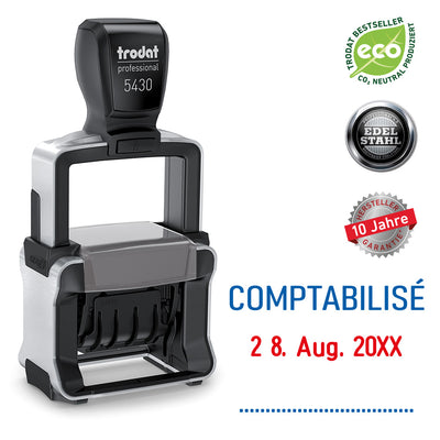 trodat-5430-datum-comptabilise